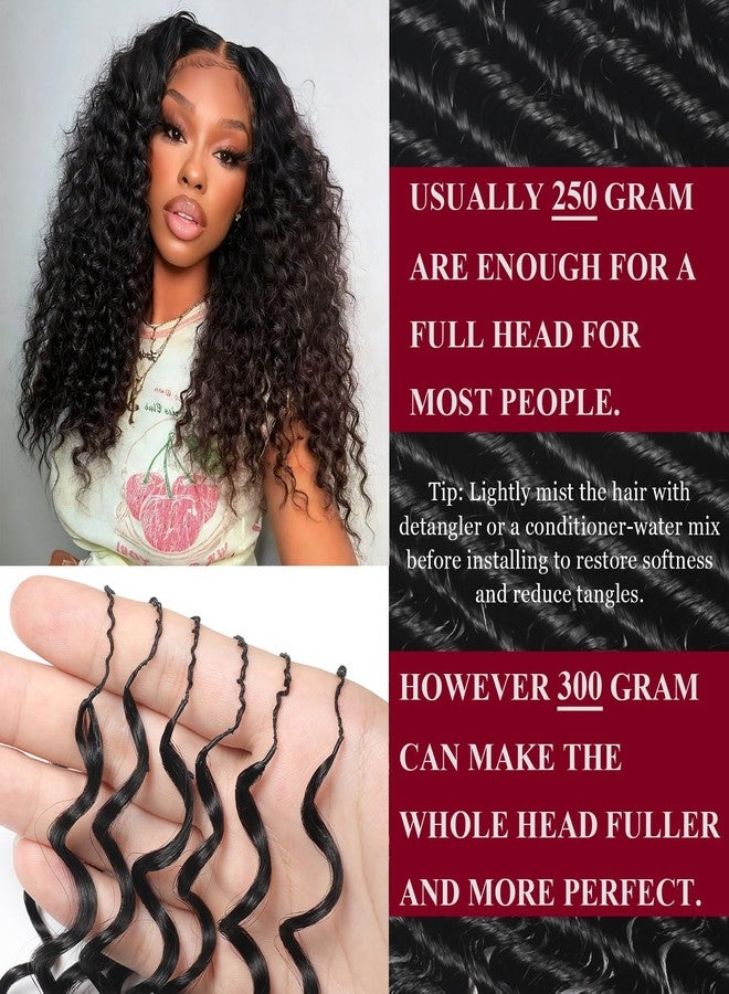 IVCoco Human Crochet Hair for Black Women Deep wave Crochet Human Hair Bundles 18 Inch 50g Pre-Separated Feather Crochet Human Hair Deep Wavy Invisible Crochet Hair Extensions 40 Strands Natural Black - Image 3